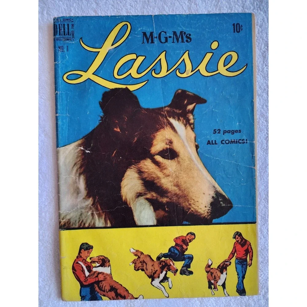 Lassie #1 (1950) - Dell Publishing - MGM Photo Cover